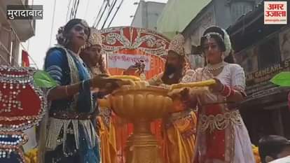 VIDEO : grand procession was taken out on the occasion of Lord Mahavir's birth anniversary, attractive tableaux were seen in Jilhal Street