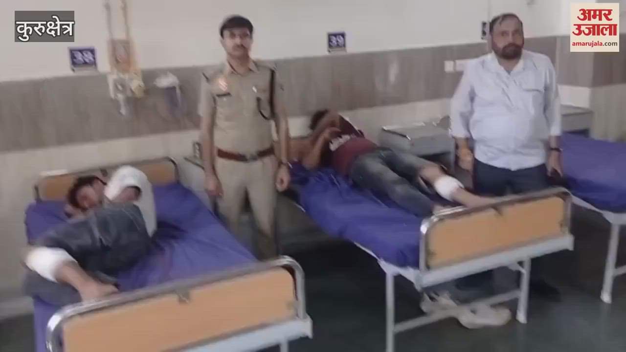 VIDEO : Encounter between police and criminals in Kurukshetra, two criminals injured
