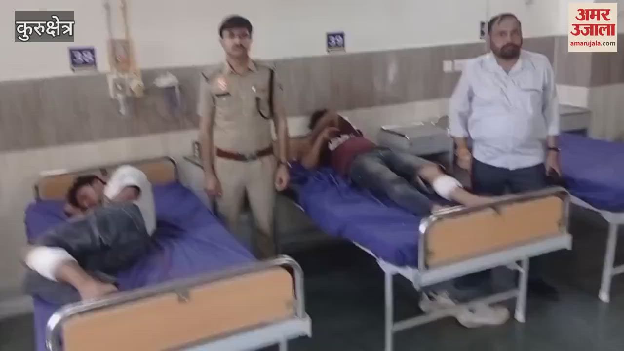 VIDEO : Encounter between police and criminals in Kurukshetra, two criminals injured