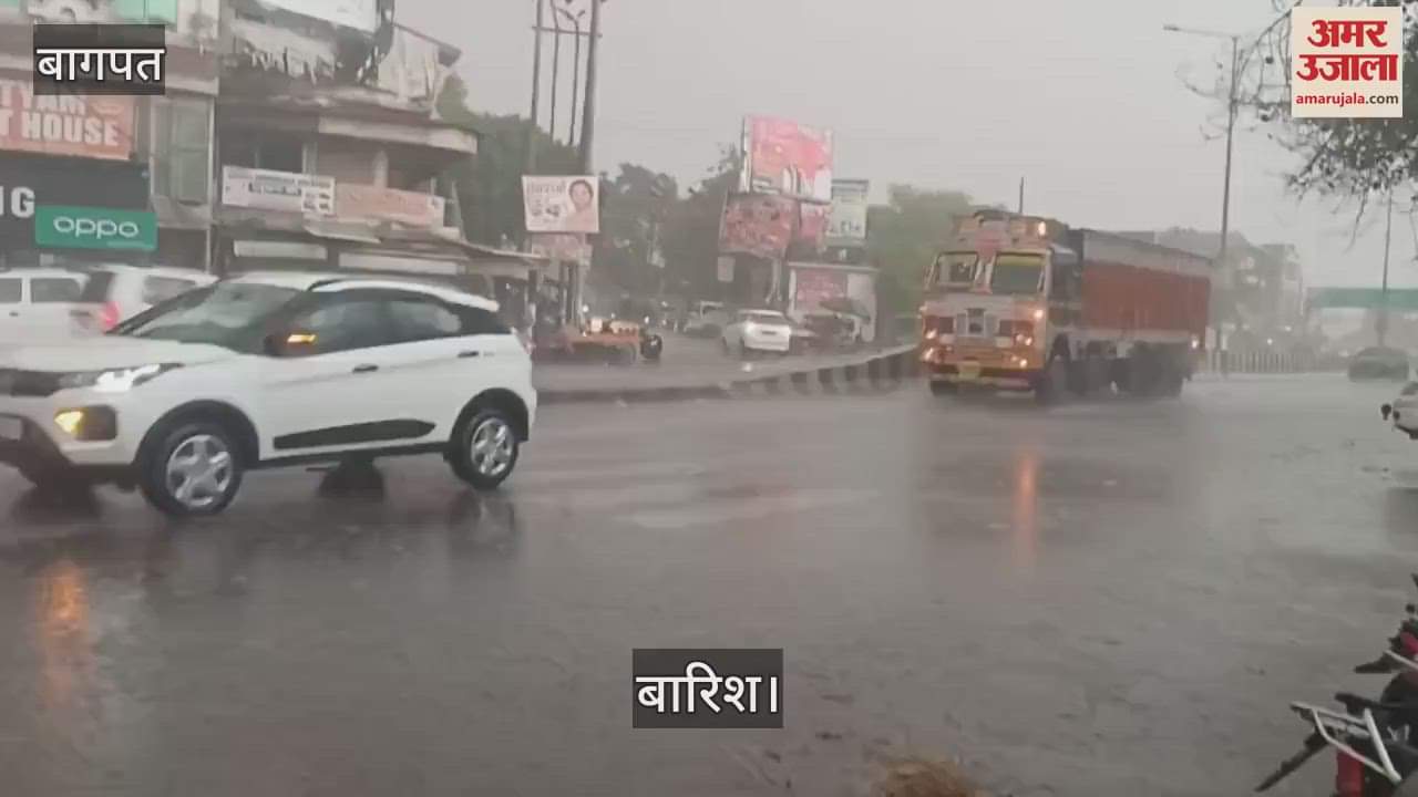 VIDEO : storm in Baghpat, then there was heavy rain, relief from the heat but the worries of the farmers increased