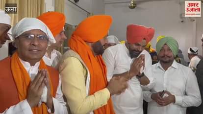 VIDEO : Haryana Chief Minister Naib Singh Saini bowed down at Takht Sri Kesgarh Sahib