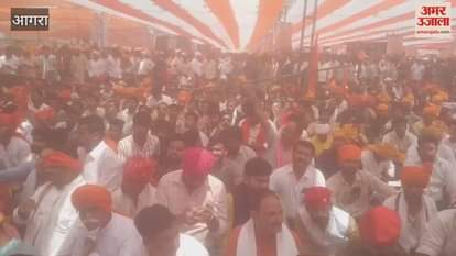 VIDEO : Swords and guns in hands Kshatriyas display their power in Garhi Rami