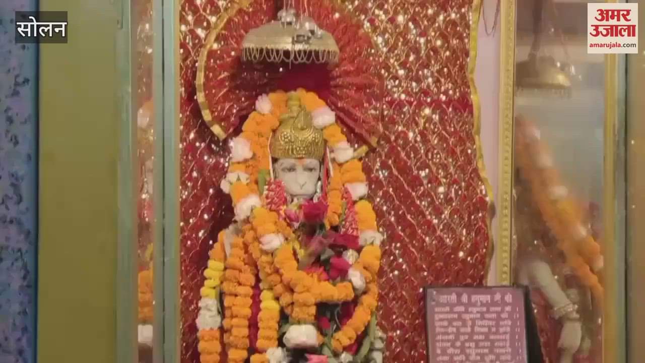 VIDEO : There are queues in temples on Hanuman Jayanti in Solan people are chanting Chalisa