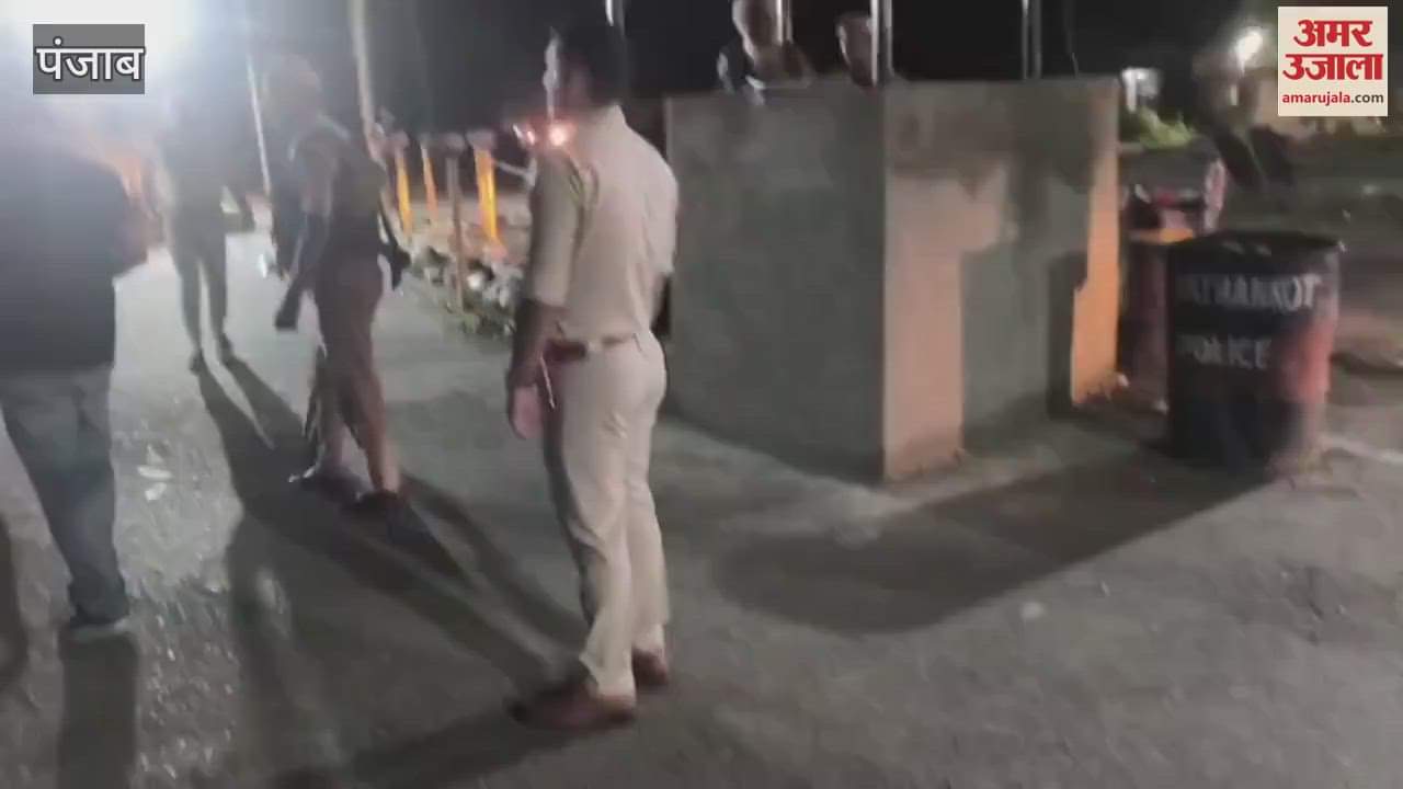 VIDEO : DIG Rajpal Sandhu conducted checking at the inter-state check post in Pathankot at 12 midnight
