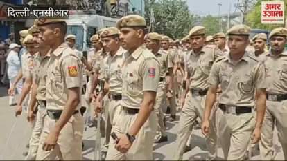 VIDEO : Security beefed up before Shobha Yatra in Jahangirpuri