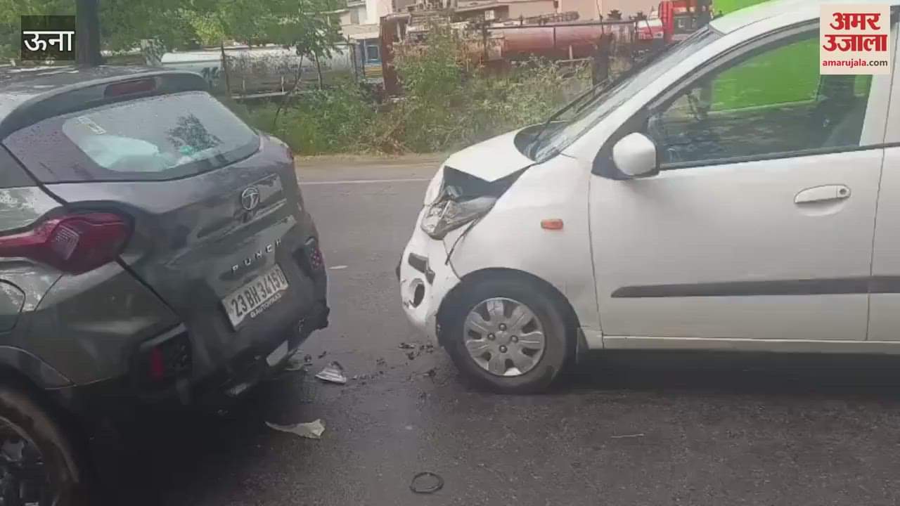 VIDEO : Three vehicles collided near Barhampur on Nangal Shri Anandpur Sahib main road