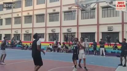 VIDEO : Players of the teams performed brilliantly in the league match of the basketball competition