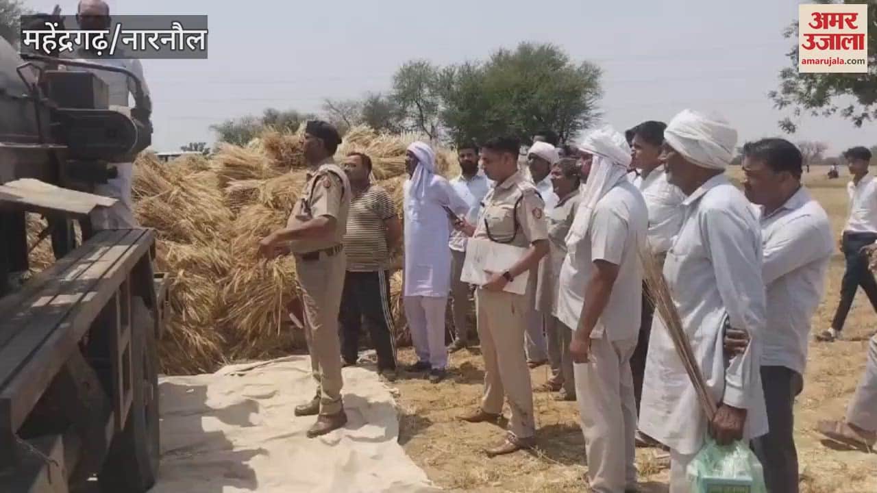 Laborer's tragic death after getting stuck in a thresher in Narnaul, his entire body went inside the machine