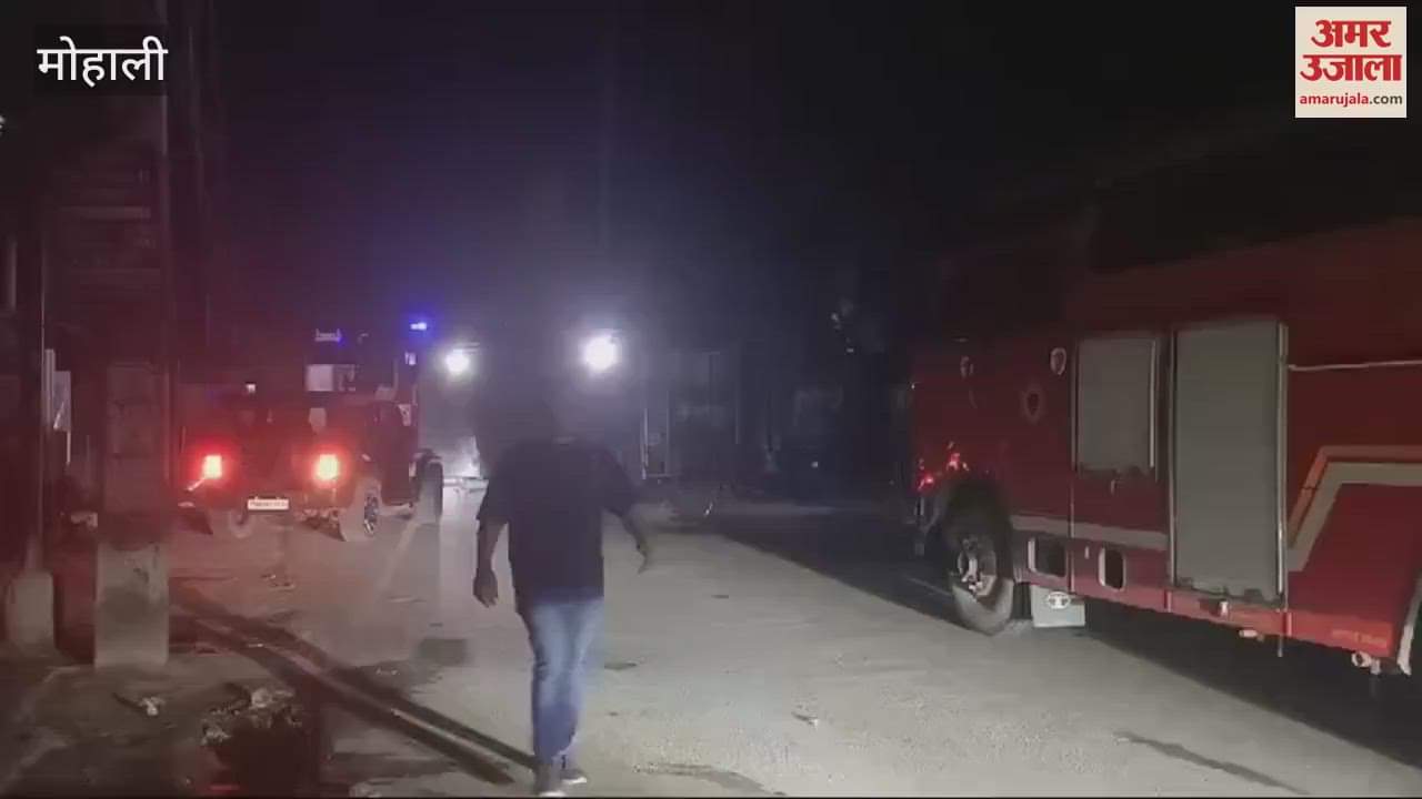 जीरकपुर के ढकोली में तीन दुकानों में लगी आग