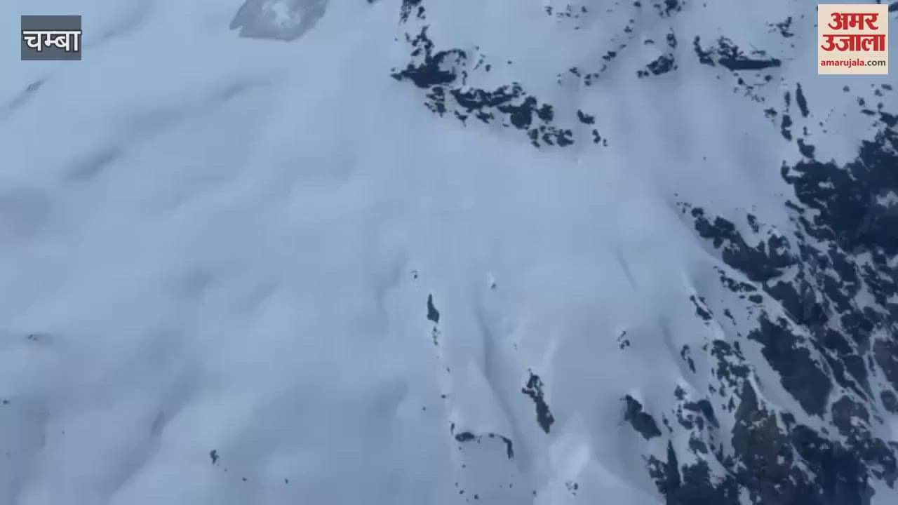 During his visit to Pangi CM Sukhu made a video of snow-laden hills on his mobile watch