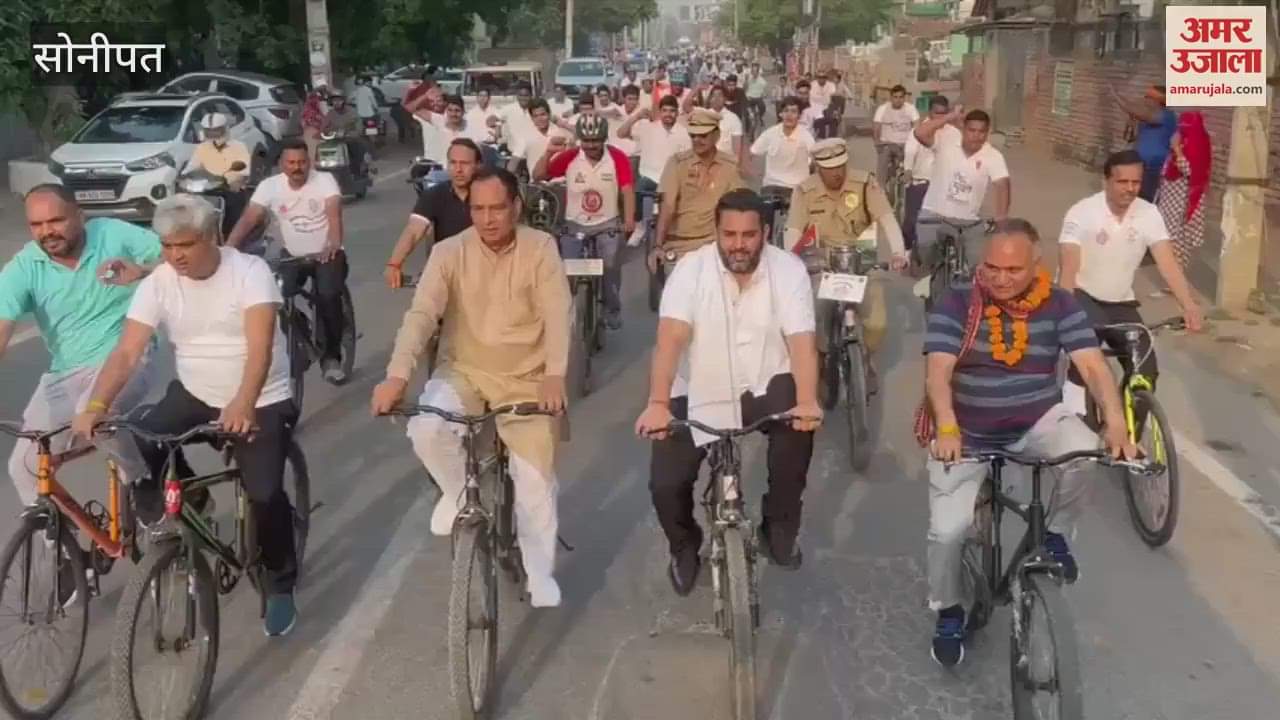 Cyclothon-2.0 left for Panipat from Sonipat with the message of drug-free Haryana