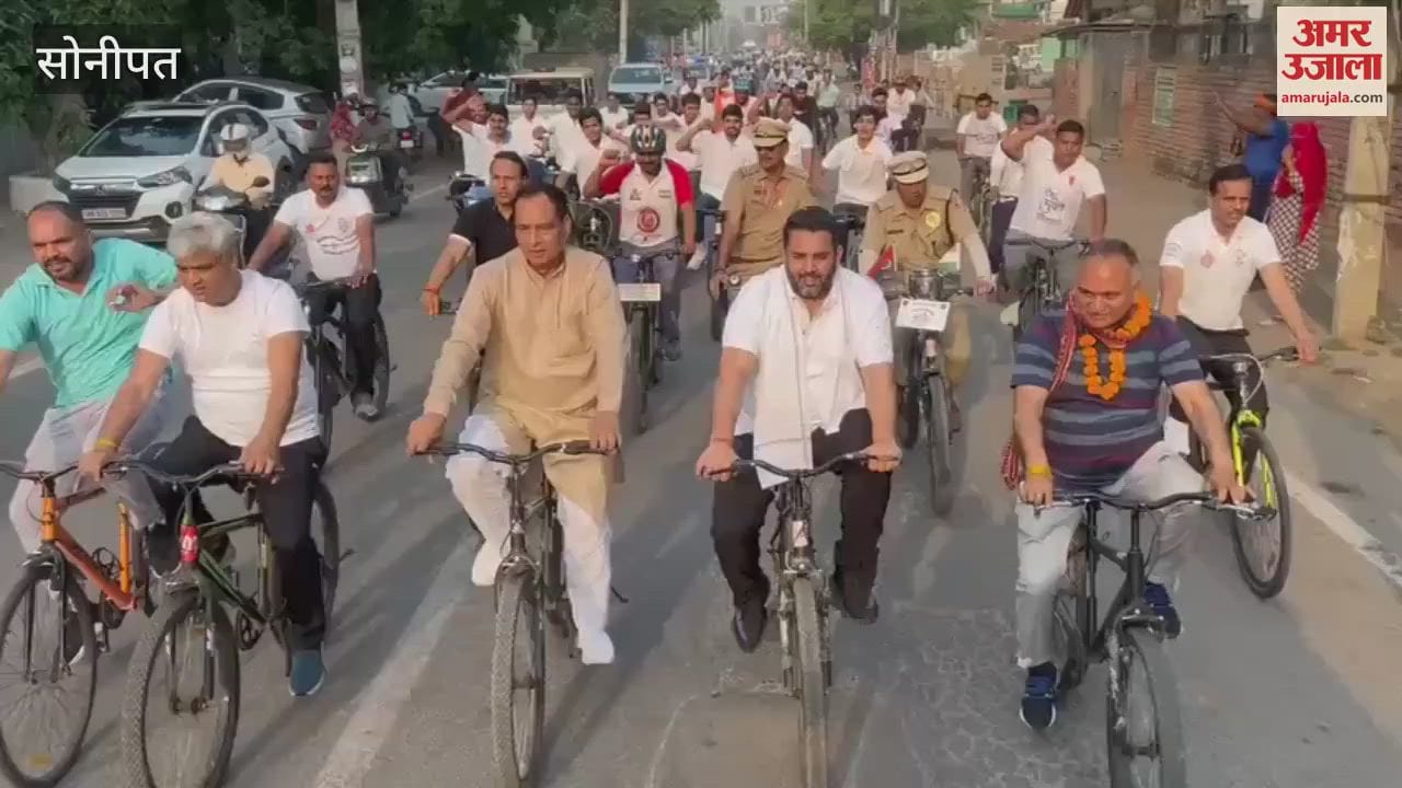 Cyclothon-2.0 left for Panipat from Sonipat with the message of drug-free Haryana