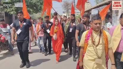 Harsha Richaria started Sanatan Padyatra from Vrindavan