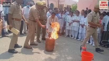 Training given for fire prevention in Bareilly district hospital