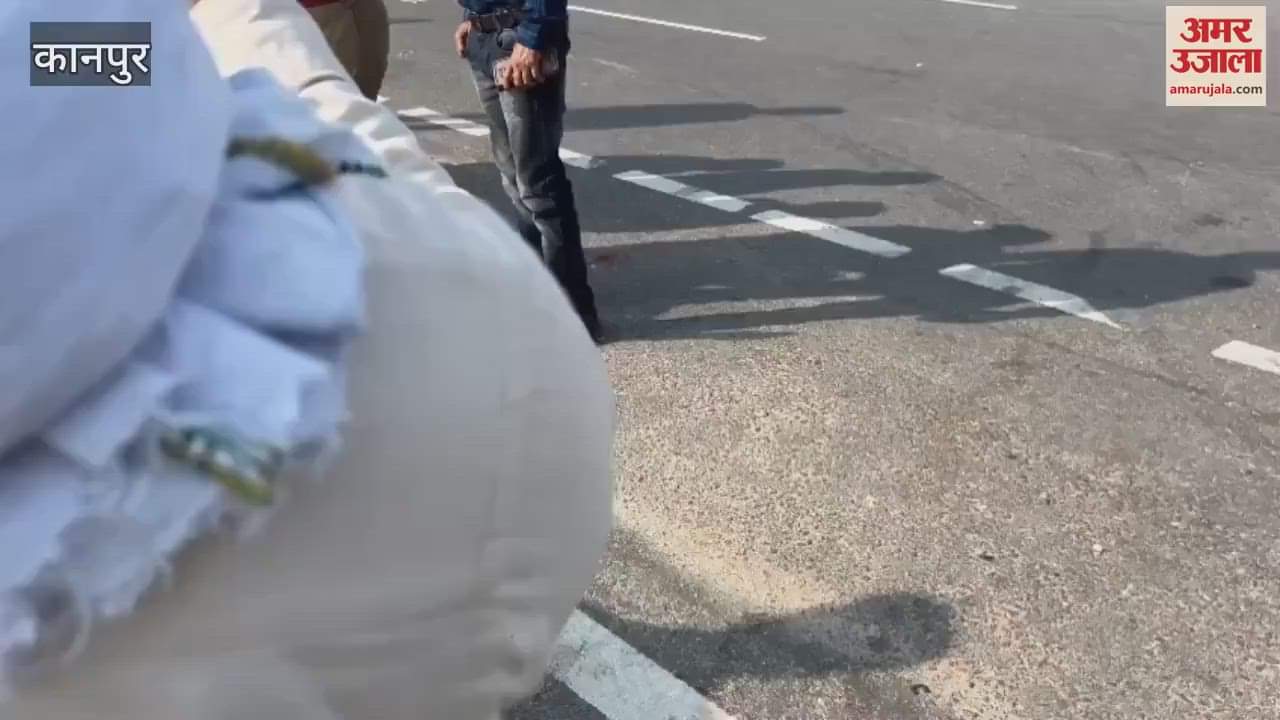 NHAI and administration officials arrived and closed the cut by placing cemented blocks