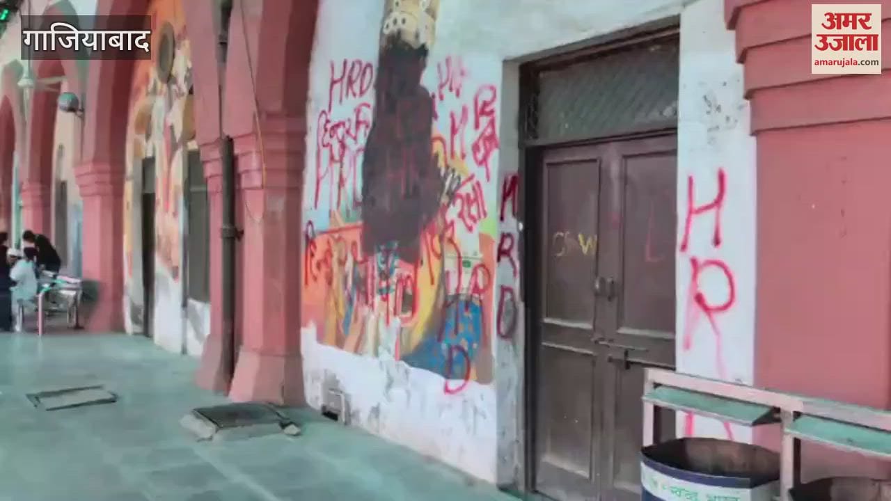 Soot smeared on Aurangzeb's painting in Ghaziabad