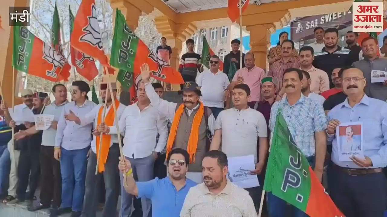 Mandi BJP District President Nihal Chand Sharma said- Sukhu government is looting the money of poor people to Gandhi family