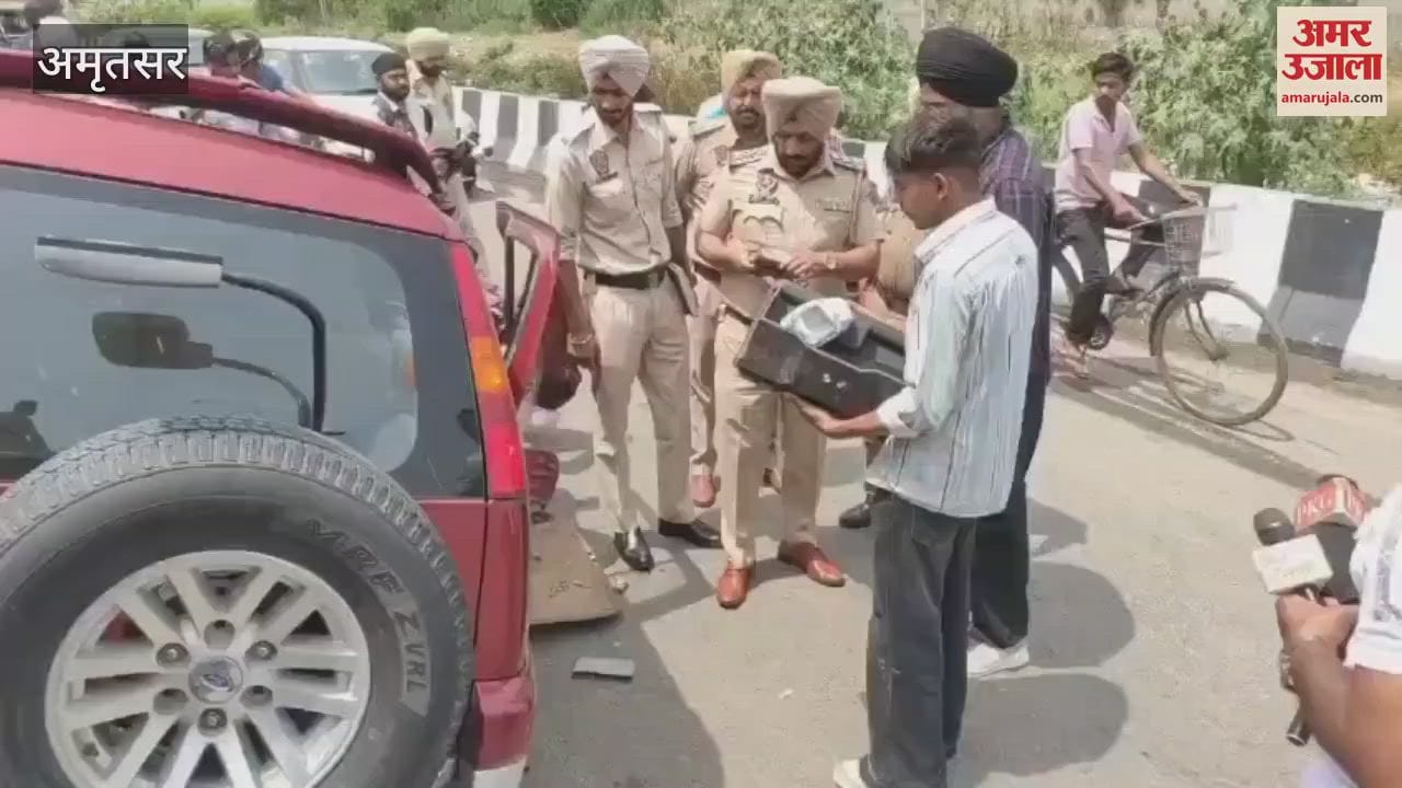 तेज रफ्तार इंडेवर कार पुल से नीचे गिरी, दो घायल