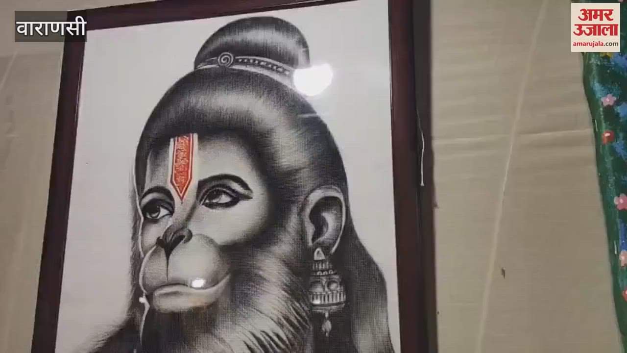 Sankat Mochan sangeet samaroh punam rai Jiva Sneha and rizwan made painting of Hanuman