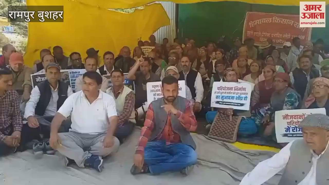 Farmers and gardeners stopped the construction work of Luhri Hydroelectric Project due to ignoring their demands