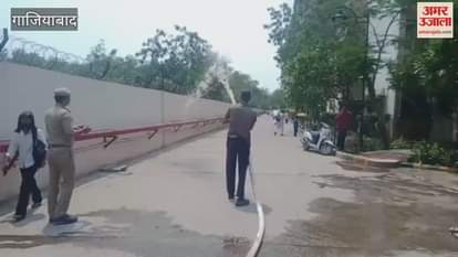 Mock drill was conducted in a society in Ghaziabad