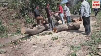 Traffic on Nalwadi Talmehda road was restored after 14 hours