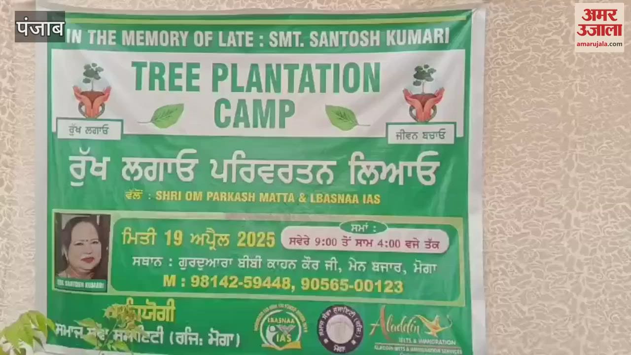 In Moga, sons organised a plant langar in memory of their father and distributed more than 500 plants