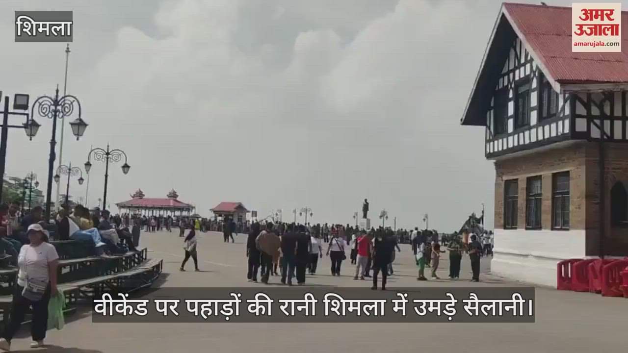 Tourists flocked to Shimla, the queen of hills, on weekends