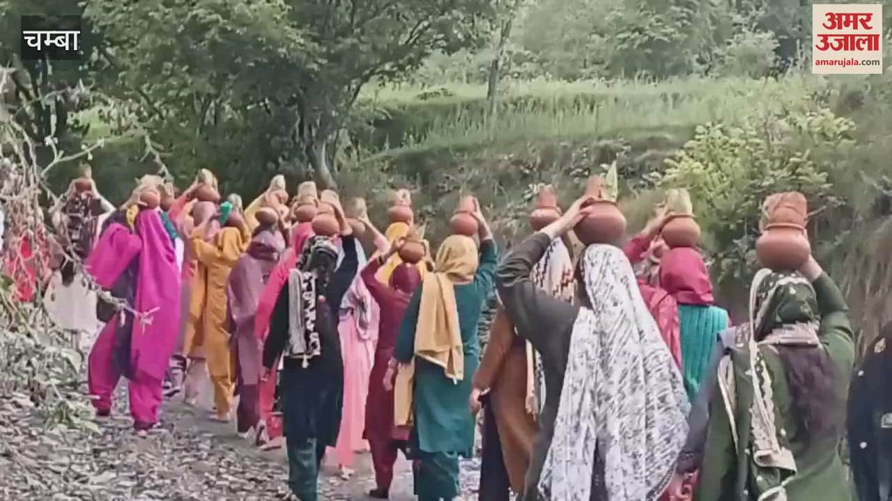 Chamba Shrimad Bhagwat Katha started with Kalashyatra at Radha Krishna Temple Telka