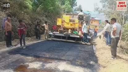 Mandi News general public expressed happiness over the tarring and expansion of Hardagulu-Padhar road