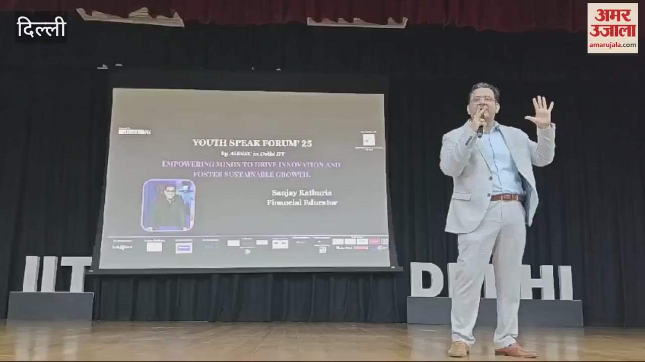 Financial educator Sanjay Kathuria addressed the Youth Speak Forum 2025 organised at IET Delhi