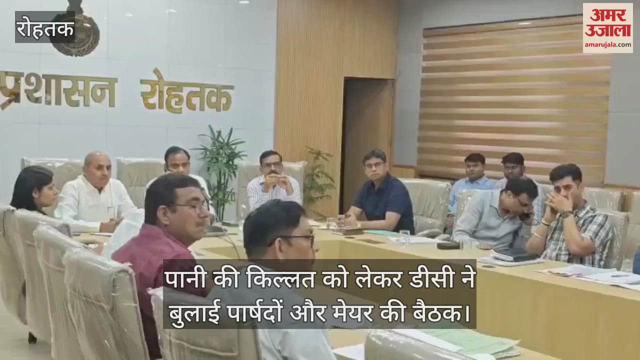 DC meeting for water problem in Rohtak