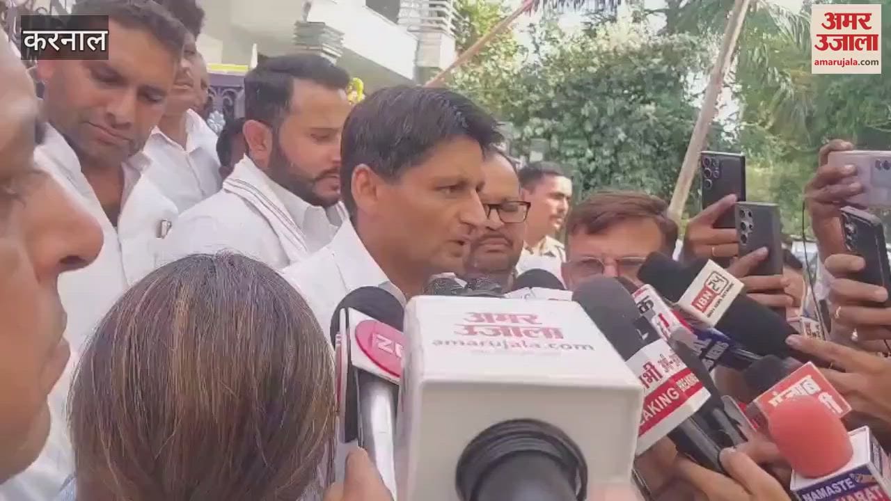 MP Deepender Hooda met the family members of Vinay Narwal