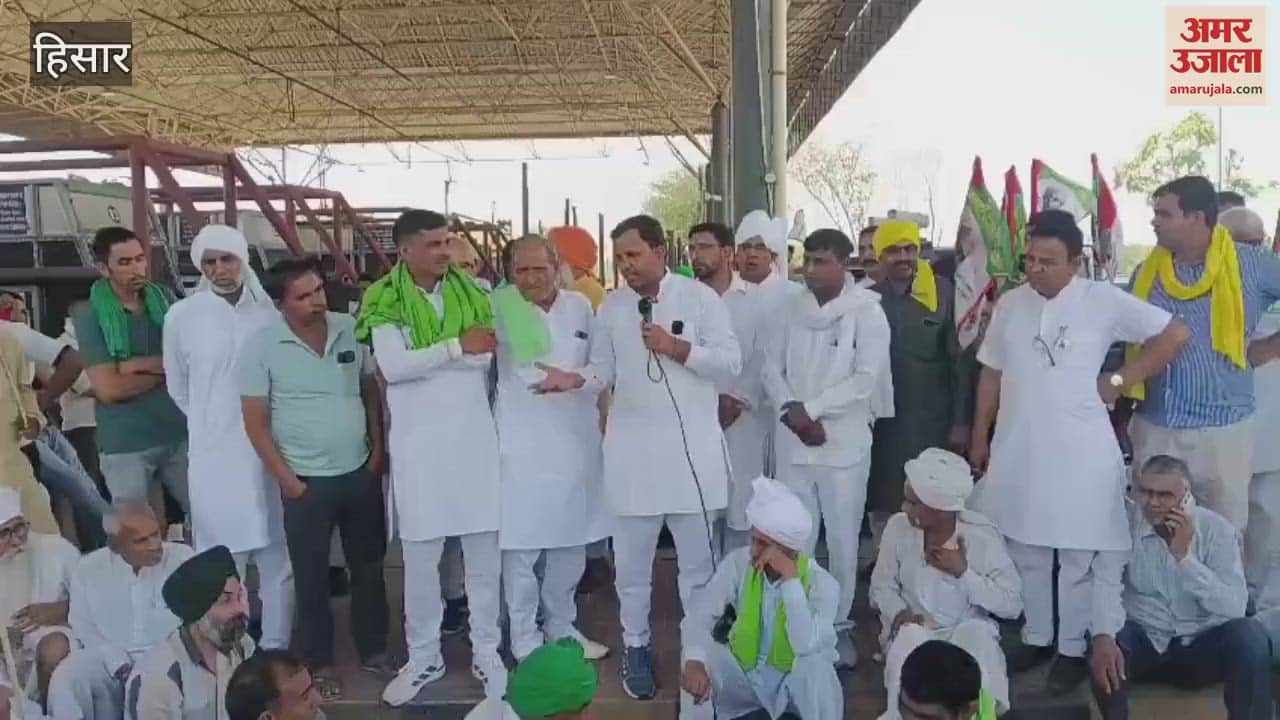 हिसार में किसानों ने चौधरीवास टोल पर 5 घंटे फ्री निकाले वाहन