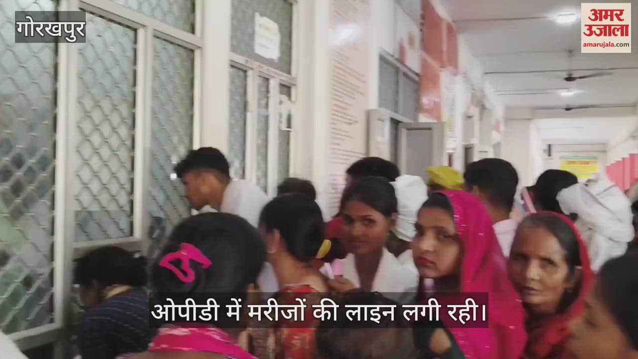 There was a long queue of patients in the OPD of the district hospital