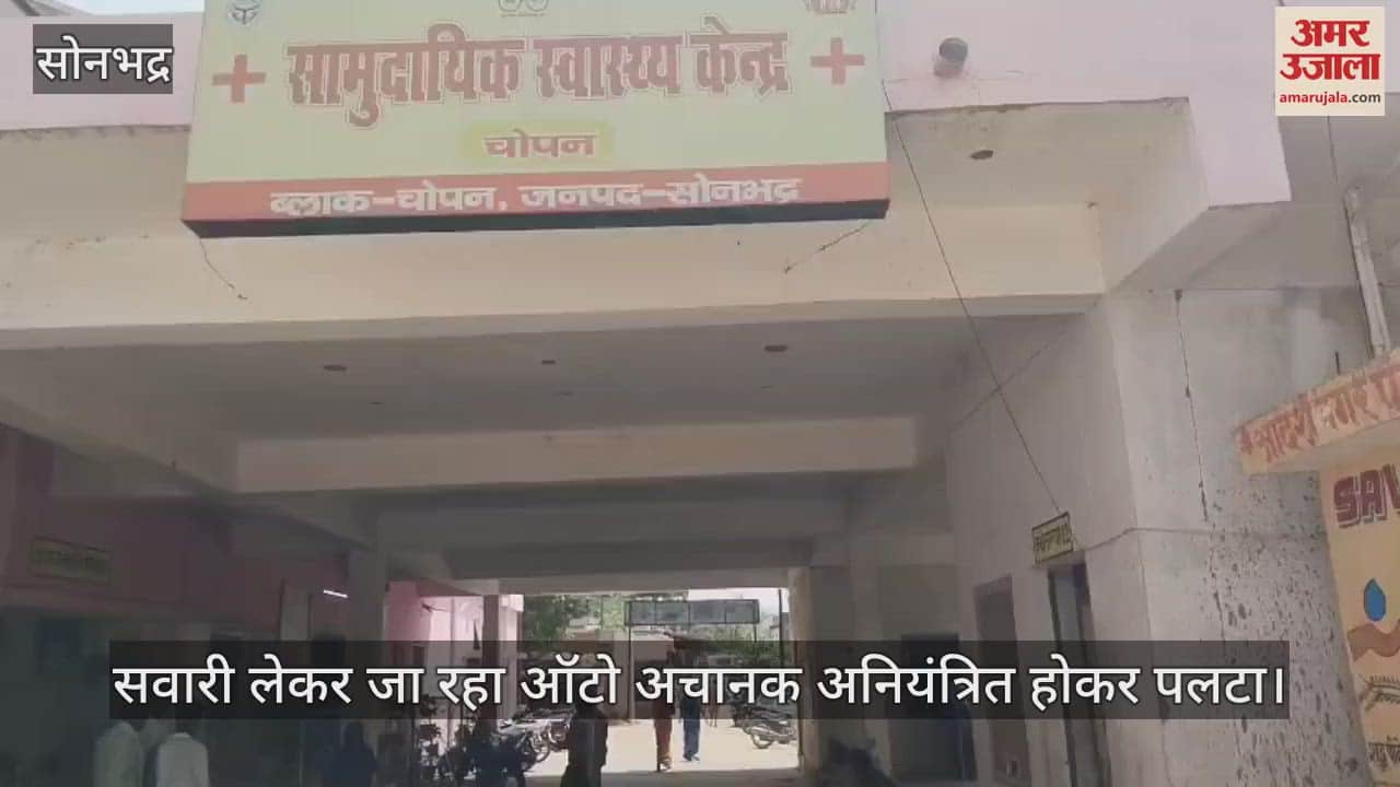 Auto overturned after colliding with a cow in Sonbhadra one dead and two injured case of Renukapar Parsoi Tiraha