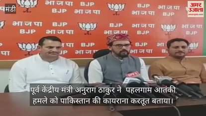 Anurag Thakur termed the Pahalgam terror attack as a cowardly act of Pakistan.