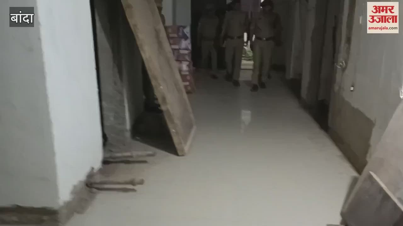 SP inspected the police line and saw the construction work