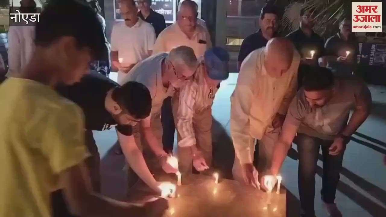 Tribute meeting and candle march in Greater Noida West against the terrorist attack in Pahalgam