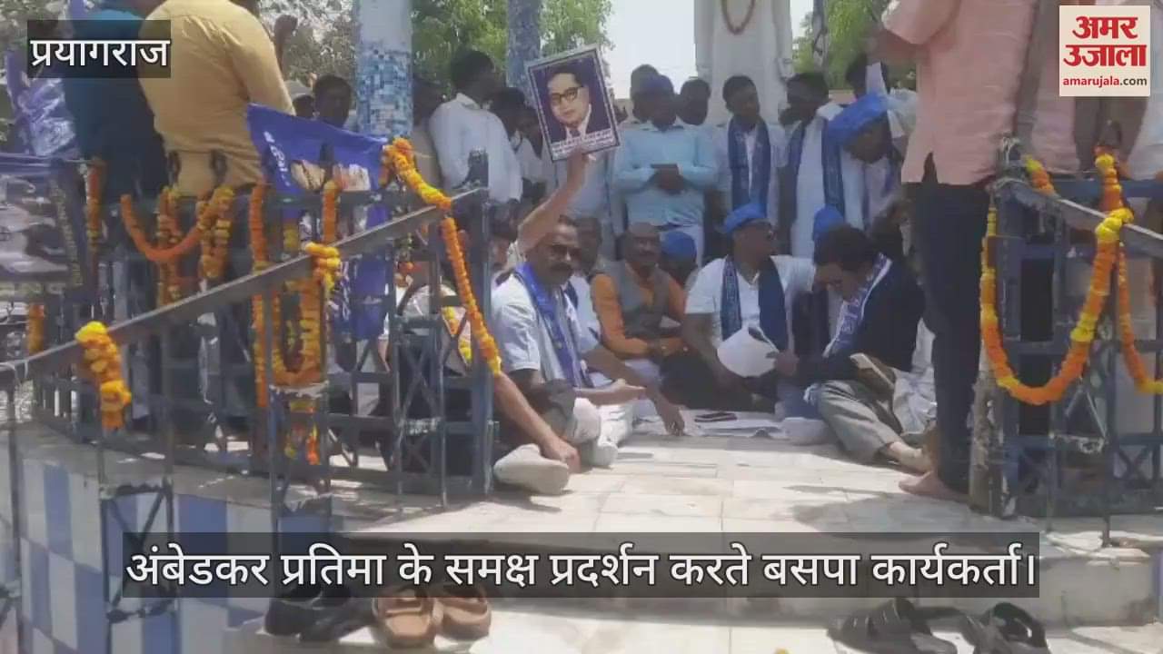 BSP workers lashed out at the vandalism of Dr. Bhimrao Ambedkar's statue