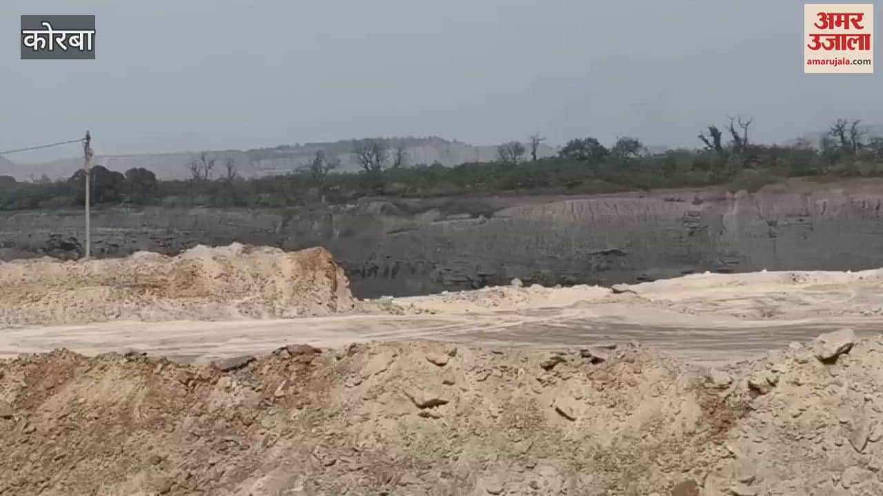 family had narrow escape when stone fell on house due to heavy blasting at SECL Dipka mine