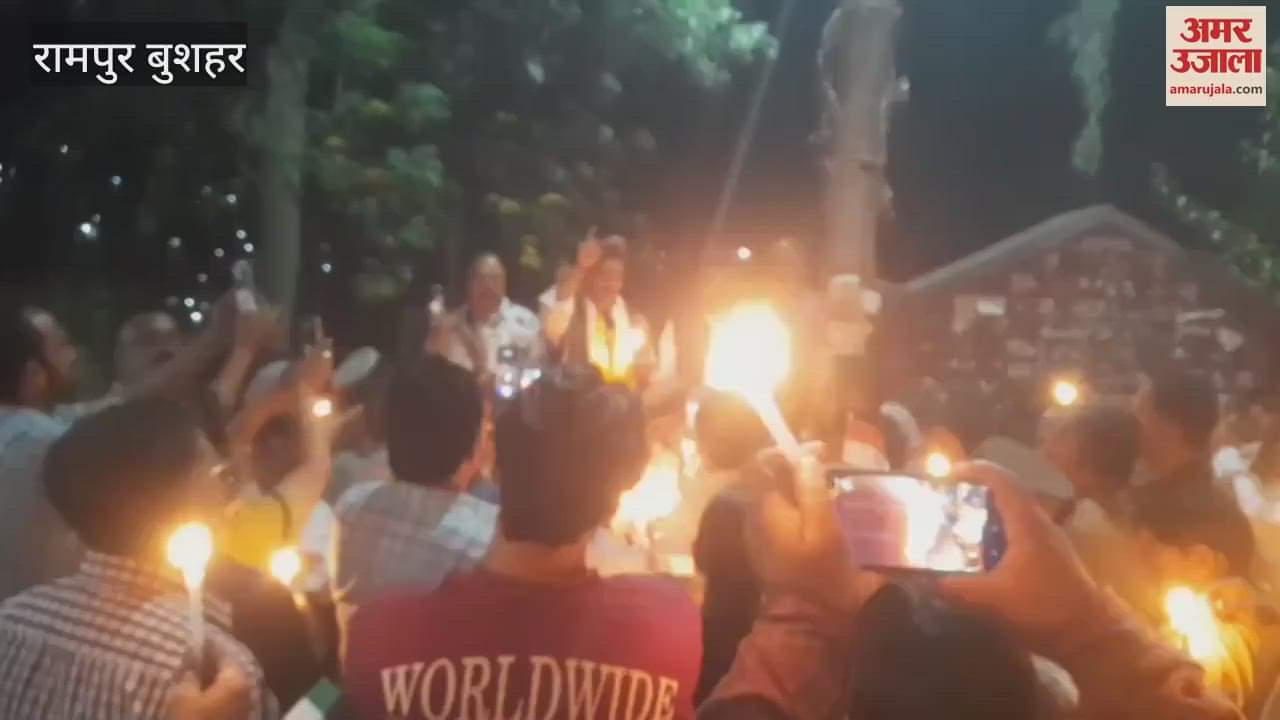 A candle march was taken out in Rampur Bushahar in protest against the Pahalgam terrorist attack