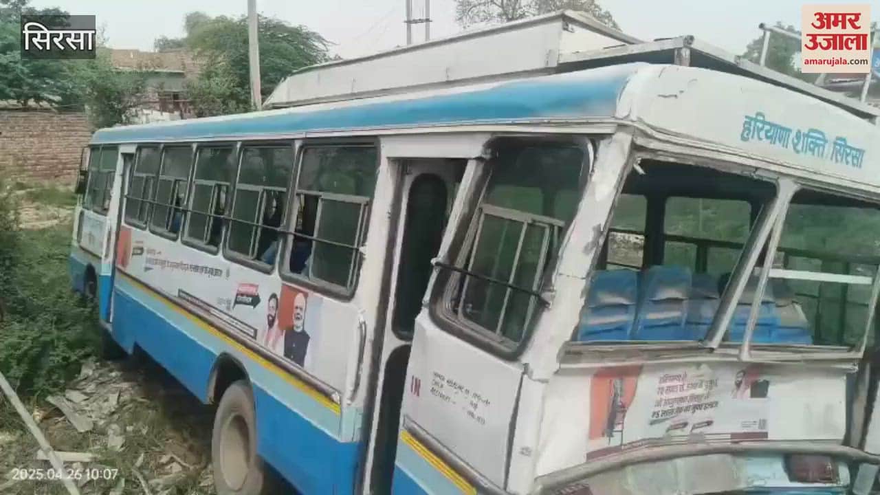 truck hit a bus at Khairekan village bus stand in Sirsa, eight to ten passengers were injured