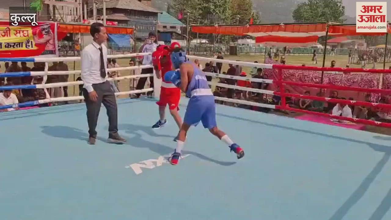 Kullu Boxers showed their strength in the boxing competition organized during the Peepal Jatra fair