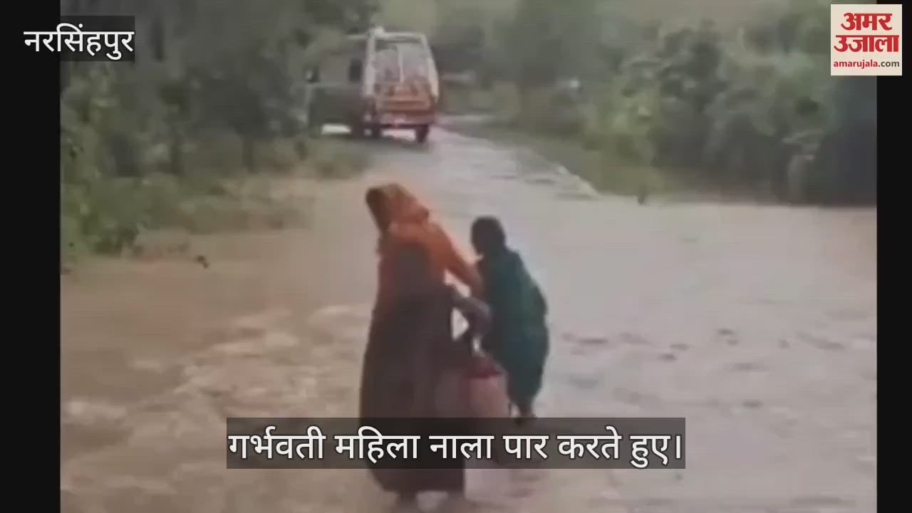 108 ambulance negligence in Narsinghpur: Woman suffering from labour pain gets sisters cross drain on foot
