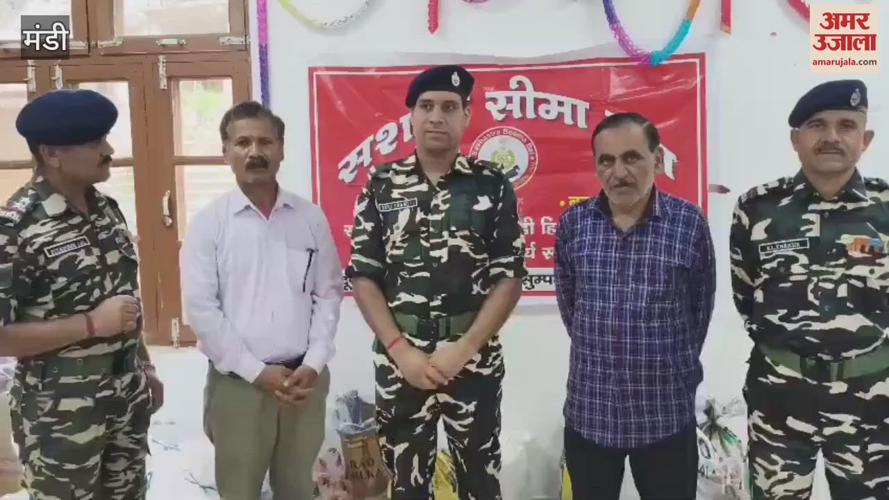 Mandi Sashastra Seema Bal jawans provided disaster relief to remote villages Baga Pangalur Bada