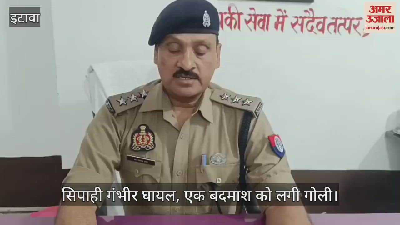 इटावा में शातिर बकरी चोर पुलिस मुठभेड़ में गिरफ्तार, पैर में लगी गोली…एक बदमाश फरार