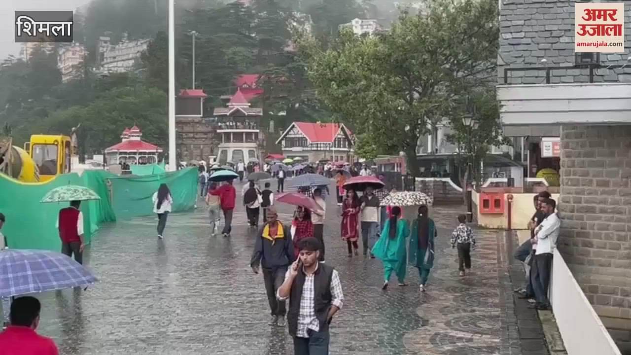 Heavy rain in the capital Shimla