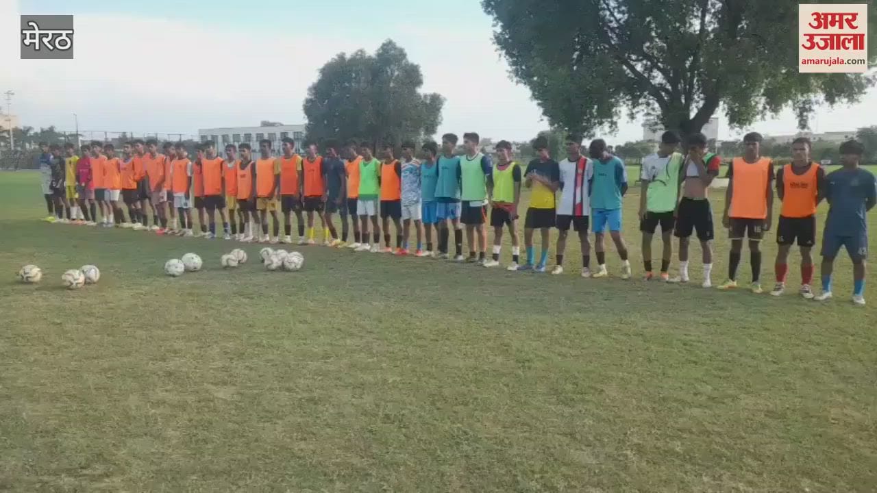 Meerut: State level trials held at Subharti University for national football competition