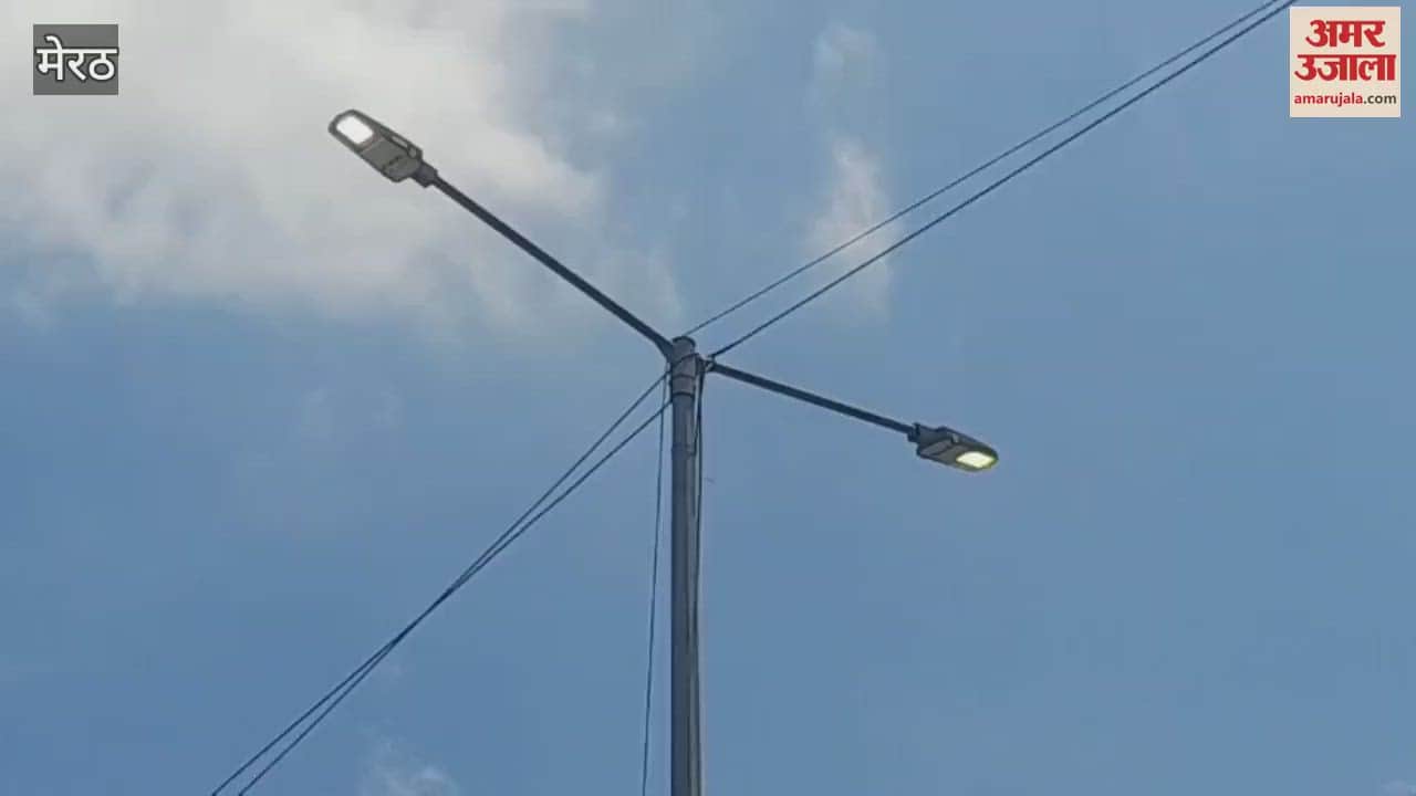 Meerut: City residents troubled by power cuts, street lights burning even in the afternoon right in front of CDO's residence